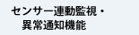 センサー連動監視・異常通知機能